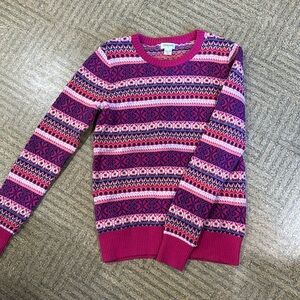 Jcrew “crewcuts“ pink sweater size XL (12-14)